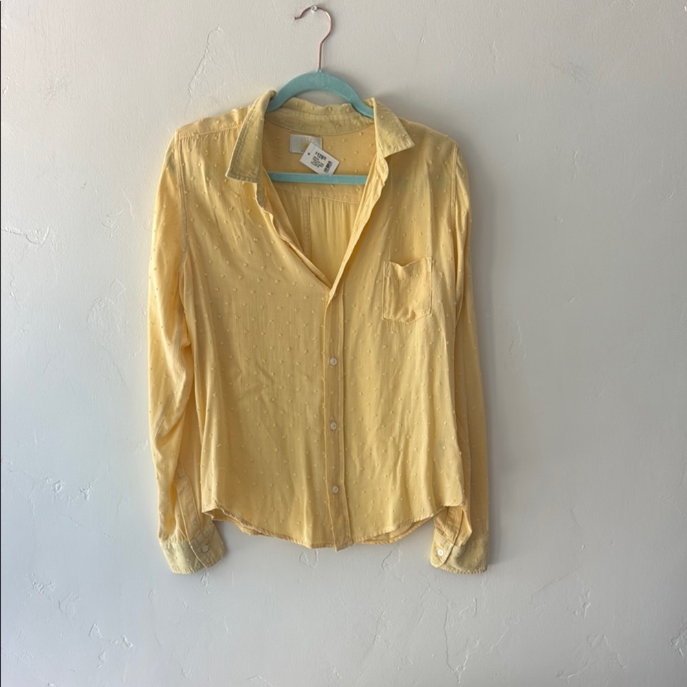 Yellow Button Down Shirt. By Sunny Days